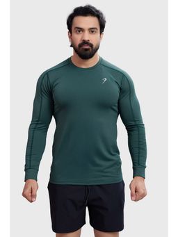 FUAARK - Men Rush Slim Fit Full Sleeve Green T-Shirt