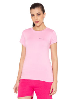 Bodycare - Women Round neck Half Sleeve Cotton T-shirt in Black colour - 1pcs - TS21-BLK