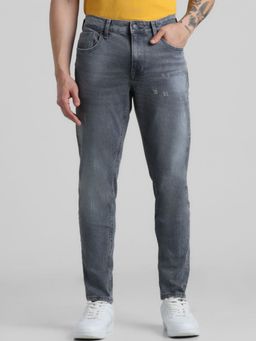 Jack & Jones - Grey Brak Slim Fit Low Rise Stretch Jeans