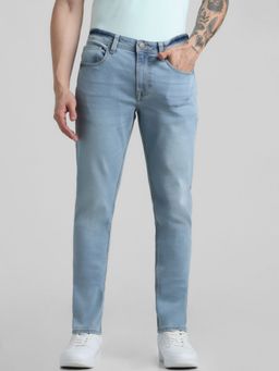 Jack & Jones - Blue Glenn Slim Fit Low Rise Stretch Jeans