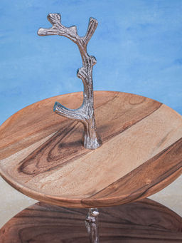 IREKA HOMES - Acacia Wood 2-Tier Stand