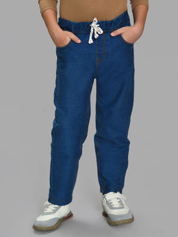 Mi Arcus - Blue Solid Denim Jeans for Kids