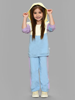 Mi Arcus - Solid Multi-Color Full Sleeves Sweatshirt with Joggers for Girls (Set of 2)