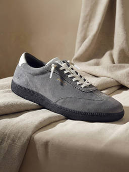 Yoho - Infinity Men’S Versatile Premium Suede Comfortable Slip On Grey Sneakers