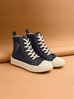 Yoho - Blue Canvas Casual Women Sneakers