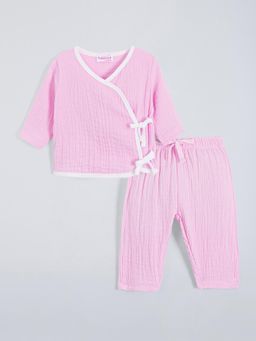 Hopscotch - Cotton Textured Jabla and Pajama - Pink