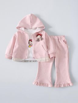 Hopscotch - Snow White Pants with T-Shirt and Jacket - Pink