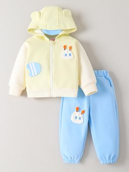 Hopscotch - 3D Applique Jacket and Joggers - Yellow