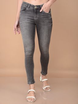 CRIMSOUNE CLUB - Grey Skinny Jeans