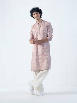 KISAH - Mens Blended Brown Kurta
