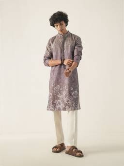 KISAH - Mens Blended Brown Kurta