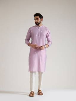 KISAH - Mens Blended Purple Kurta