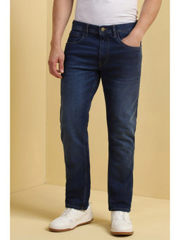 Allen Solly - Men Navy Regular Fit Light Wash Jeans