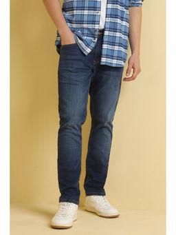 Allen Solly - Men Navy Slim Fit Light Wash Jeans