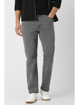Van Heusen - Men Grey Light Wash Super Slim Fit Jeans