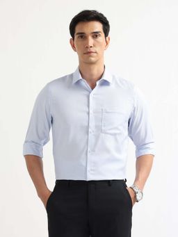 Arrow - Blue Self Design Regular Fit Shirt
