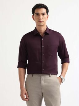 Arrow - Wine Solid Regular Fit Shirt