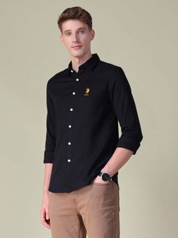 U.S. Polo Assn. Denim Co. - Black Solid Regular Fit Shirt