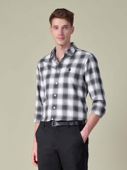 U.S. Polo Assn. Denim Co. - Grey Checks Regular Fit Shirt