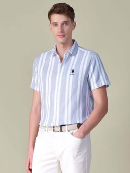 U.S. Polo Assn. Denim Co. - Blue Stripes Regular Fit Shirt