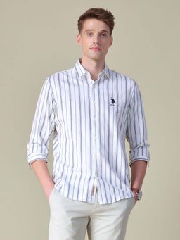 U.S. Polo Assn. Denim Co. - White Stripes Regular Fit Shirt