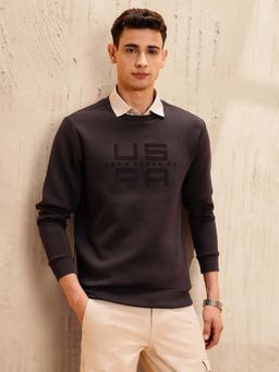 U.S. Polo Assn. Denim Co. - Brown Printed Regular Fit Sweatshirt