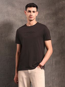 U.S. Polo Assn. Denim Co. - Brown Solid Regular Fit T-Shirt