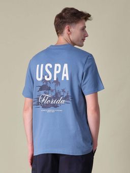 U.S. Polo Assn. Denim Co. - Blue Printed Relaxed Fit T-Shirt