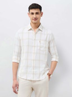 U.S. POLO ASSN. - White Checks Tailored Fit Shirt