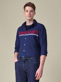 U.S. POLO ASSN. - Blue Stripes Tailored Fit Shirt