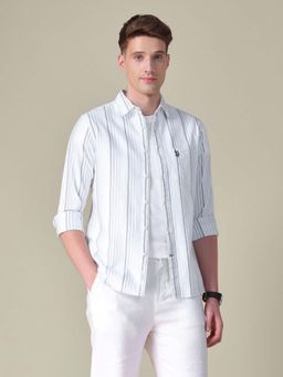 U.S. POLO ASSN. - Blue Stripes Tailored Fit Shirt