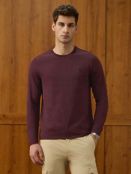 U.S. POLO ASSN. - Wine Solid Slim Fit T-Shirt
