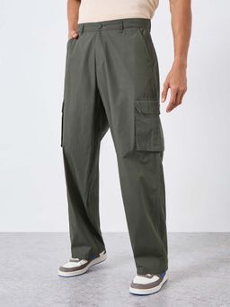 Styli - Men Grey Relaxed Cargo