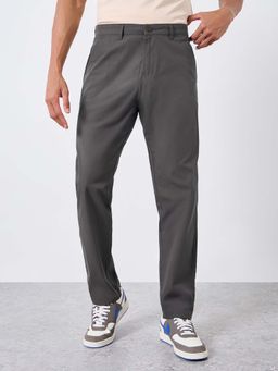 Styli - Men Grey Tapered Fit Tailored Trouser