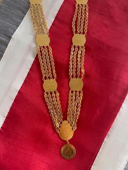 Digital Dress Room - Women Gold Plated Ganesha Pendant 4 Layer Design Necklace