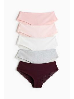 H&M - Women Pink 5-Pack Hipster Briefs