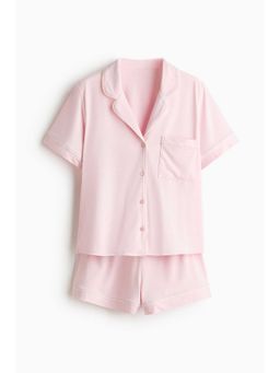 H&M - Women Pink Viscose-Blend Pyjamas