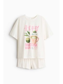 H&M - Women White Printed Pyjamas