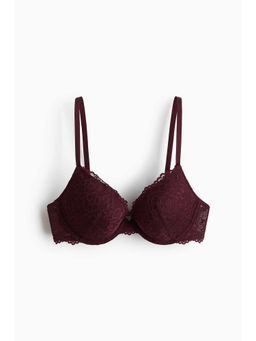 H&M - Women Red Lace Push-Up Bra