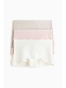 H&M - Women Beige 3-Pack Cotton Boxer Briefs