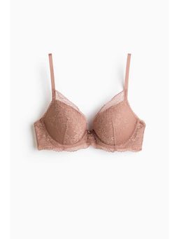 H&M - Women Brown Lace Push-Up Bra