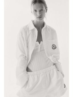 H&M - Women White Oversized Cotton Shirt