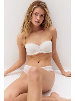 H&M - Women White Padded Lace Balconette Bra