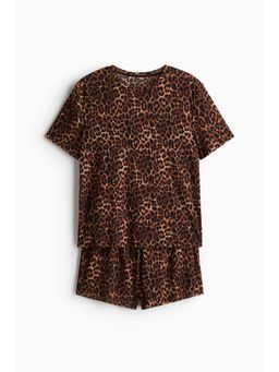 H&M - Women Brown Printed Pyjamas