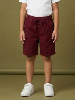KiddoPanti - Boys Cotton Twill Woven Cargo Shorts With 2 Side Cargo Flap Pocket