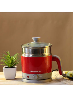 Wonderchef - LUXE Multicook Stainless Steel 1.2 L Electric Kettle, 1000W, Red