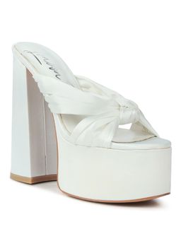London Rag - Solid White Heels