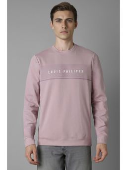 Louis Philippe - Men Casual Lilac Print Sweatshirt