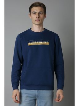 Louis Philippe - Men Casual Navy Sweatshirt