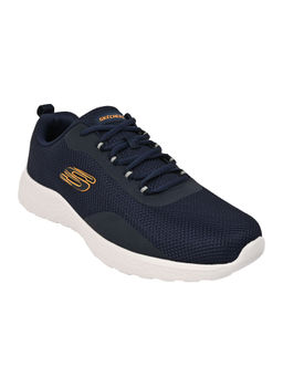 SKECHERS - Mens Modern Cool Navy Orange Casual Lace Up Shoe